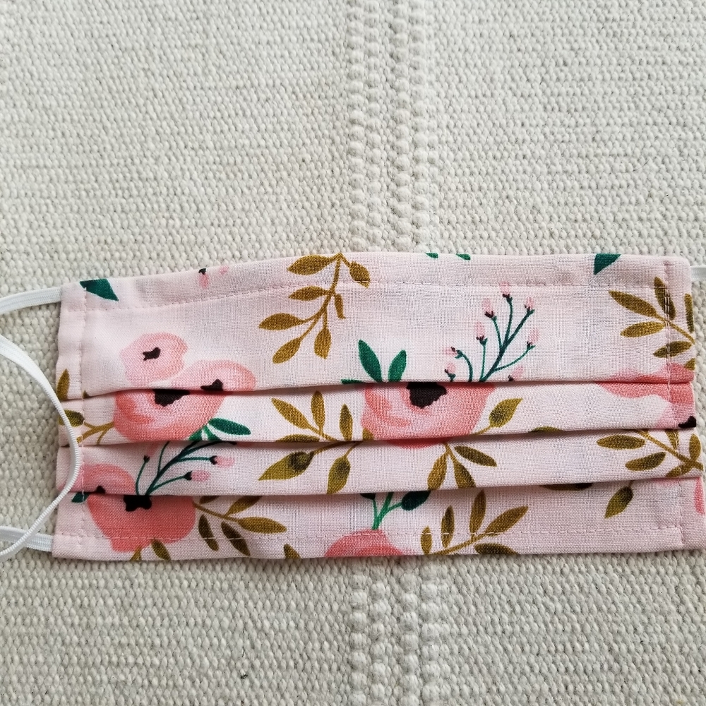 Handmade washable masks with pocket for filters